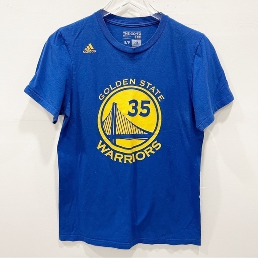 Adidas The Go-To Tee Kevin Durant #35 Golden State Warriors Short Sleeve Small